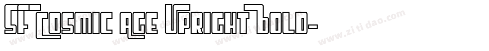SF Cosmic Age Upright Bold字体转换